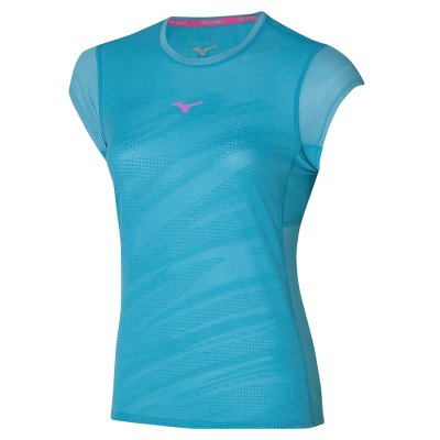 Camisa Mizuno AERO Tee Mujer - Azules - Chile M089HXKWZD